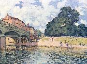 Alfred Sisley Brucke von Hampton Court Spain oil painting artist